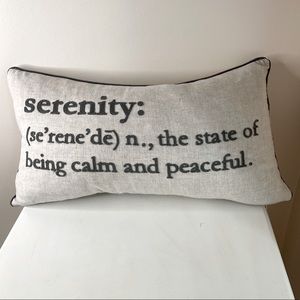 Serenity throw pillow
